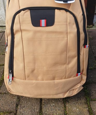 Brand New Della Gao Backpack In Mustard,USB Charging Port,Headphone Hole, Fit's 17 Inch Laptops