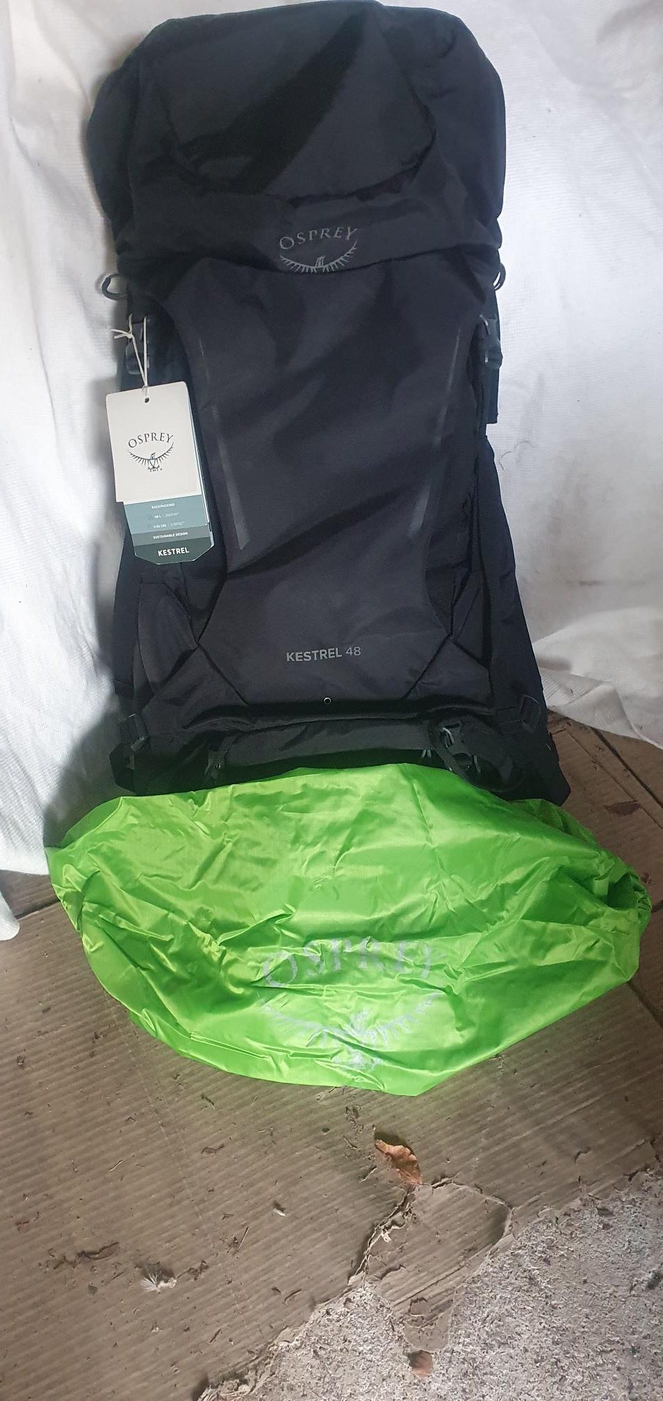 Brand New with Tags Osprey Kestrel 48L Backpack In Black..