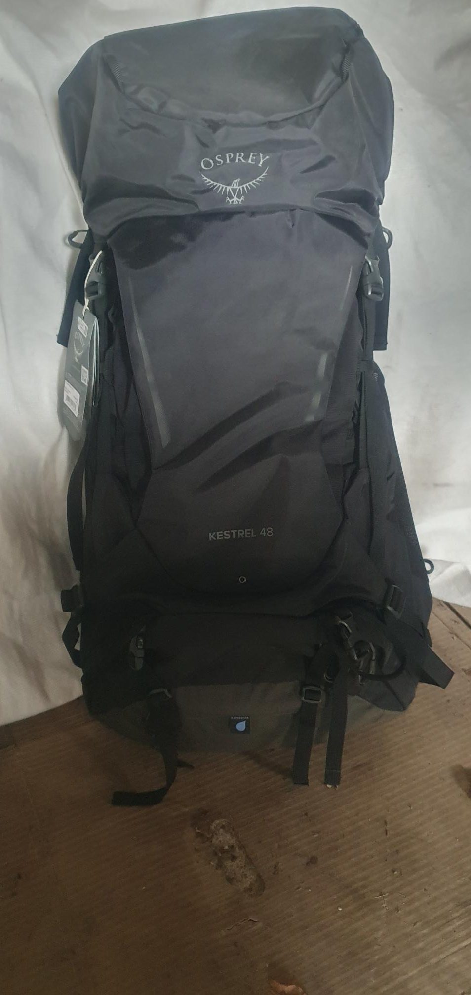 Brand New with Tags Osprey Kestrel 48L Backpack In Black..