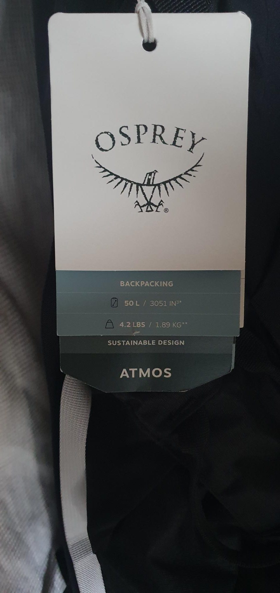 Brand New with Tags Osprey Atmos 53L In Black